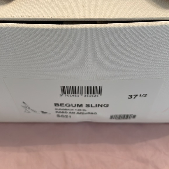 Amina Muadi satin royal blue sling back heels very hard to find!!!! - Picture 4 of 5